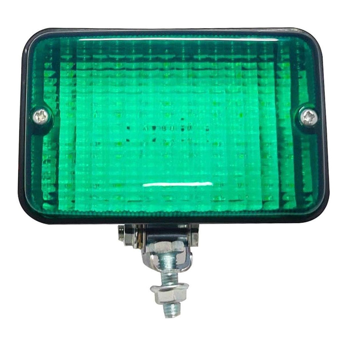 

LED Work Light 20 LEDs – Super Bright 12V Off-Road Flood Light with Flush Mount Brackets Universal Fit for Trucks, Tractor – Green Light зелёный