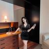 Work clothes Health massage Work clothes Waist thin lace dress Bathing pedicure tooling