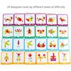 155 Pcs Wooden Pattern Blocks Set Geometric Shape Puzzle Kindergarten Classic Educational Montessori Tangram Toys for Kids