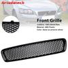 Artudatech Gloss Black Front Bumper Honeycomb Grille Grill Fit Volvo S40 V50 2004-2007