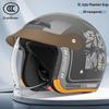 3C Certified Retro Motorcycle Helmet: All-Season Warmth, Safe for Men & Women