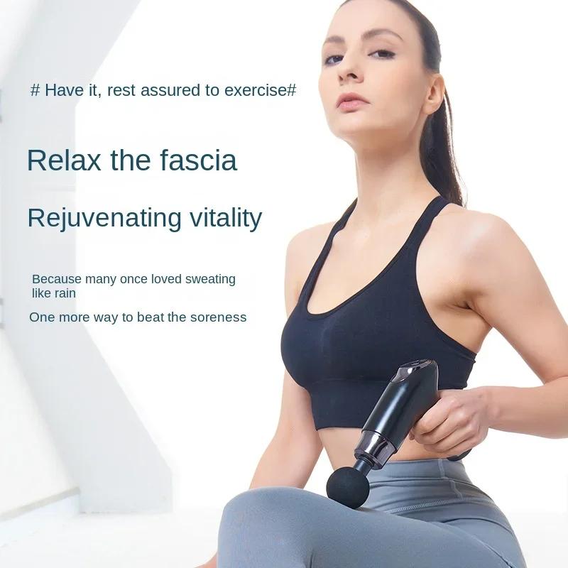 Fitness Relaxation Muscle Electric Intelligent Mini Massager Multi speed Variable speed Vibration Multi functional Fascia Gun