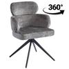 GRAY Chair with 360-degree Rotating Seat Modern Furnitex