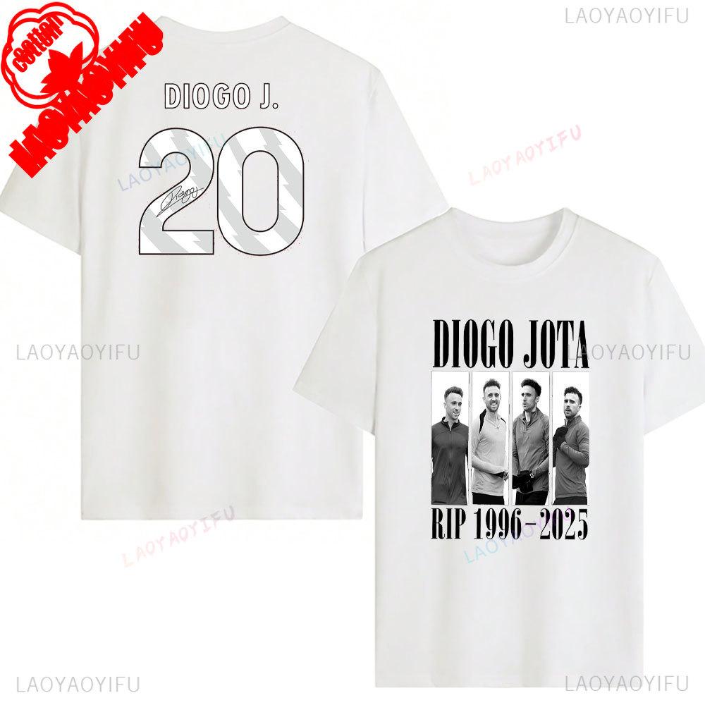 RIP Diogo Jota Tričko Odpočívej v pokoji Diogo Jota Trička Pocta fotbalové legendě Tričko 1996-2025 Pamětní tričko Dárek pro fanouška Bavlněná trička