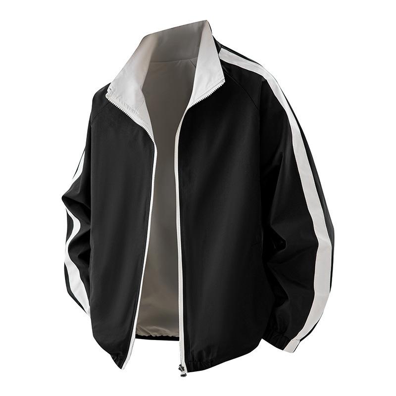 Весенне-осенняя спортивно-повседневная куртка, трансграничная мужская весенне-осенняя куртка, куртка для активного отдыха, мужская одежда M чёрный