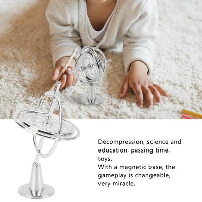 Self-balancing Gyroscope Anti-gravity Decompression Educational Toy Six Generations Colorful Finger Gyroscope Gift For Kids
