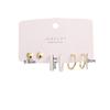 Fashion Cute Love Heart Stud Earrings Simple Small Hoop Earrings for Women