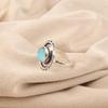 Blue Cat's Eye Gemstone Ring, 925 Sterling Silver Ring Jewelry, Handmade Jewelry Ring, Balancing Jewelry Gift For Women