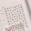Adesivi per Unghie Farfalla Sottili Resistenti Bianco e Nero Fai da Te Creazione Adesivi Decorativi Creativi