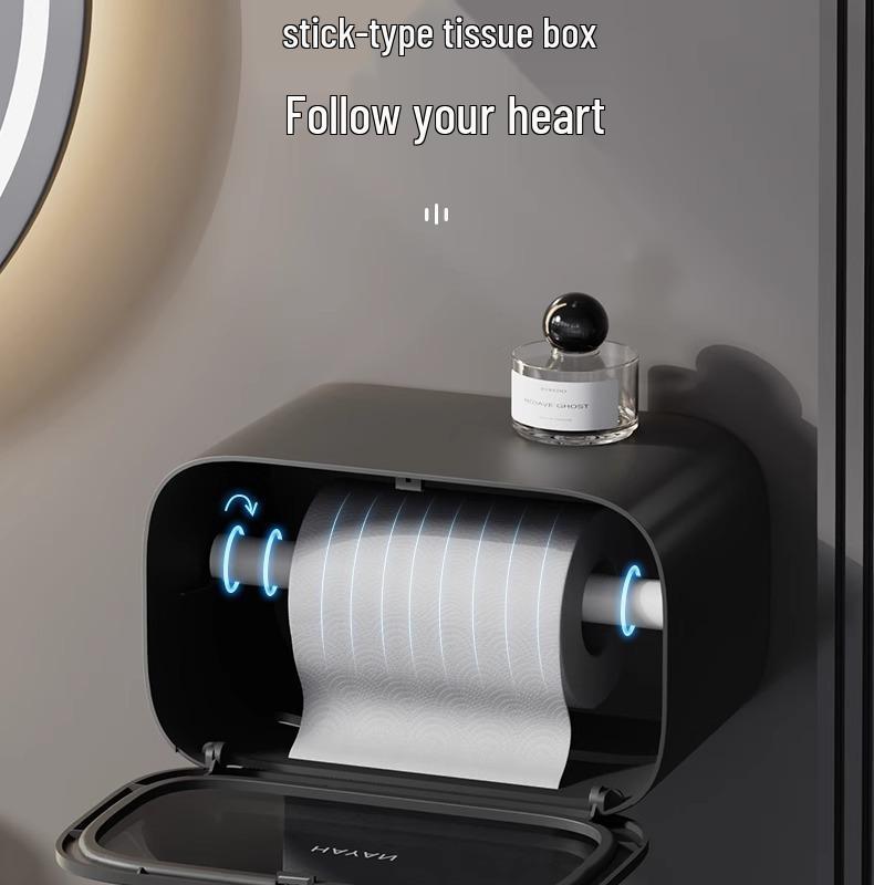 Wall-Mounted Tissue Paper Holder for Bathroom