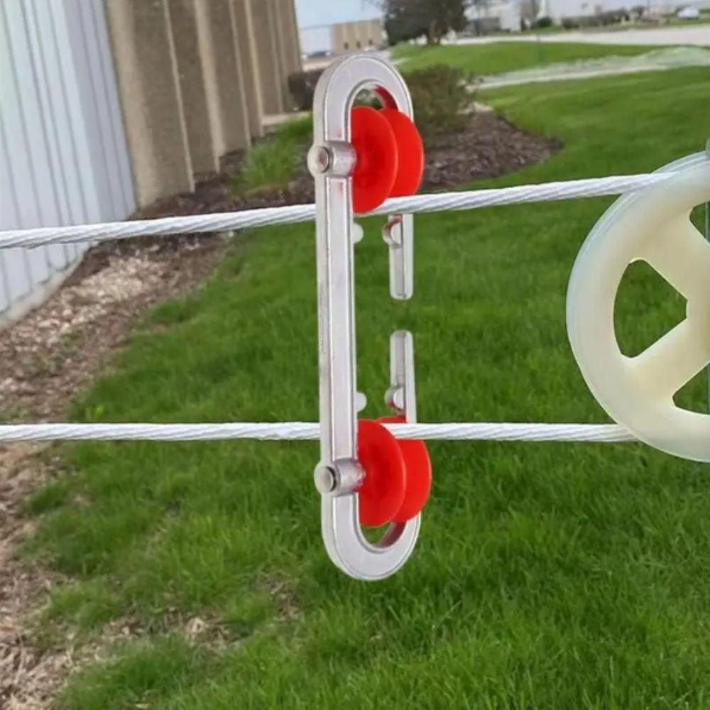 Heavy Duty Clothesline Separator Aluminum Plastic Clothesline Spreader Clothesline Pulley Balcony