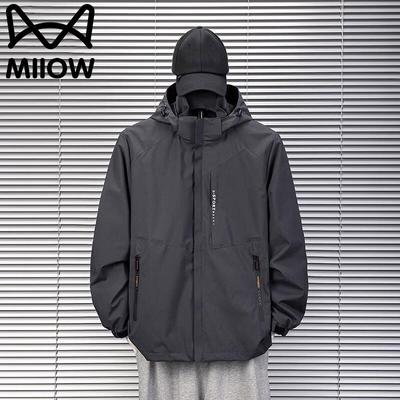 Maoren Men's Spring Autumn Outdoor Hooded Jacket