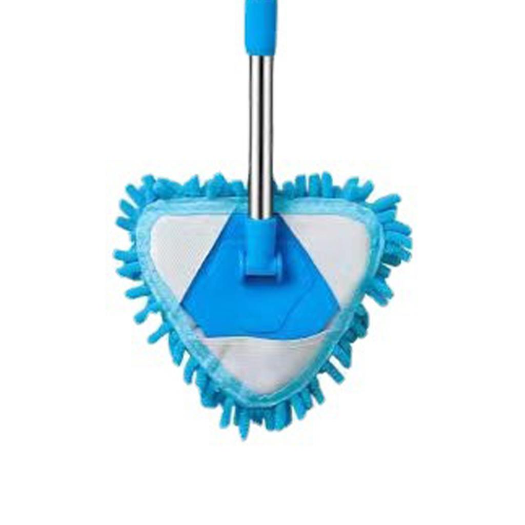 Треугольная швабра для уборки с возможностью вращения на 180 градусов, регулируемая треугольная швабра с длинной ручкой