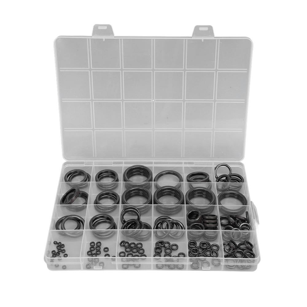 

165PCS Ceramic Fishing Rod Guide Repair Kit Lightweight 11 Sizes Fishing Pole Eyelet Repair Kit Black