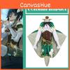 Authentiek Genshin Impact Venti Cosplay Kostuum Voor Dames Met Hoed En Panty