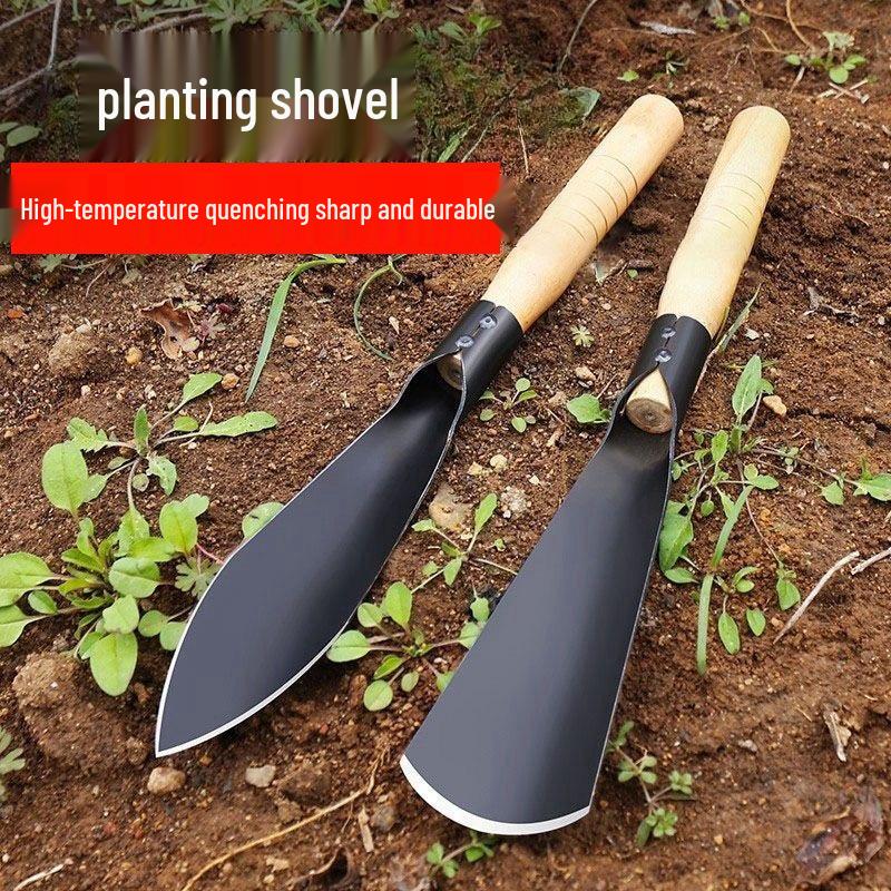 

Садовая лопата из марганцевой стали: Идеально для посадки, прополки, копания и использования на открытом воздухе.