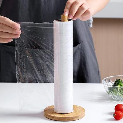 Porta asciugamani di carta in rotolo di legno da cucina Supporto verticale per veline da bagno Vaso di carta usa e getta Accessori per la conservazione dei servizi igienici da cucina