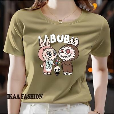 Women's Printed T-shirt Casual Short Sleeved T-shirt Comfortable Round Neck, Soft and Cute T-shirt Top