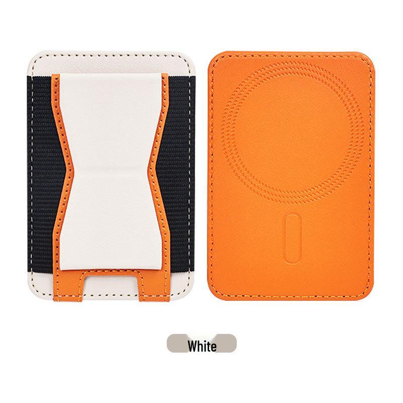Magnetic Card Holder PU Leather Phone Stand Compatible with MagSafe