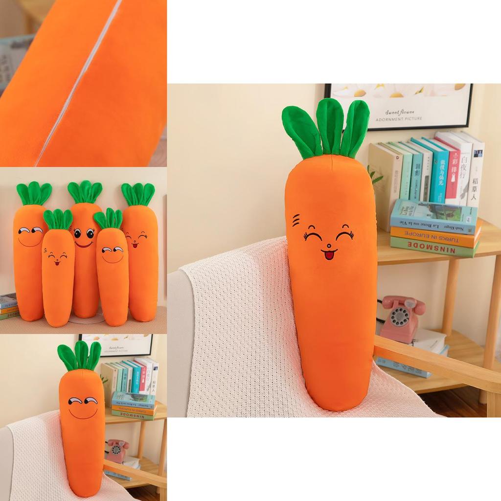 Ultraweiches Karotten-Plüsch-Körperkissen zum Umarmen, entzückendes Stofftier, bezauberndes Bettkissen