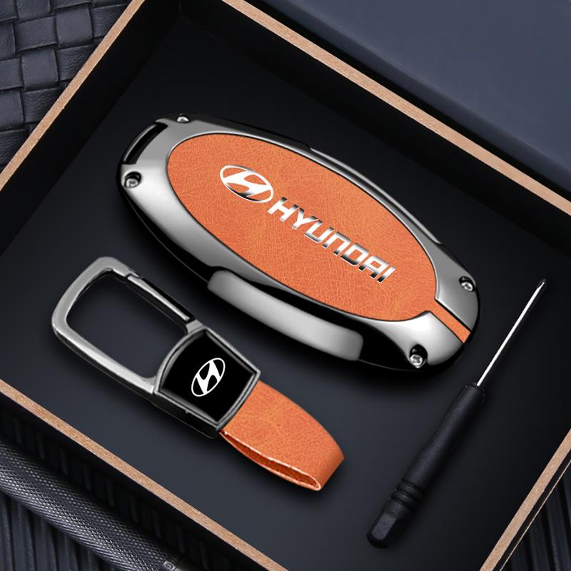 Fashion Car Metal Smart Remote Key Case Cover Shell Protection Auto Accessories For Hyundai IONIQ 6 New Grand Prix GN7 2023 2024