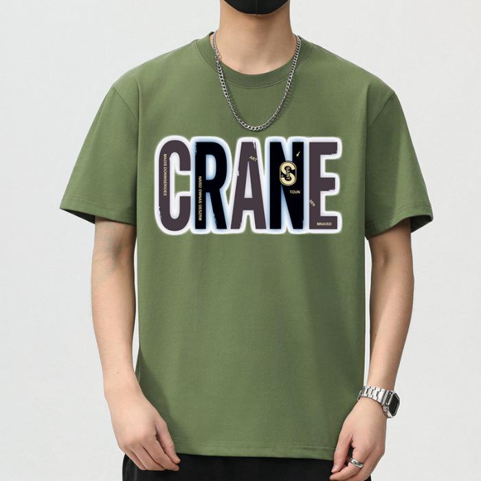 New Summer Men's Round Neck Short-sleeved T-shirt Thin Casual Youth Half-sleeved Shirt