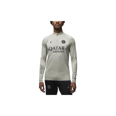 Koszulka piłkarska męska z nadrukiem literowym, raglanowa, slim fit, z długim rękawem, topy, off-white DZ0844-231