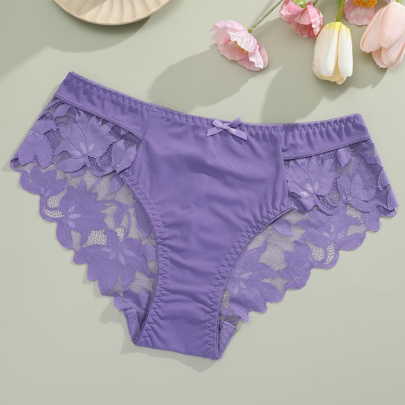 1 Stück Damen High Waist Plus Size Spitze Unterwäsche, Modisch, Atmungsaktiv, Weich und Bequem Damen Unterwäsche, Hochwertige Sexy Unterwäsche