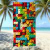 Seaside Microfiber Beach Towel, Water-Absorbing Quick-Drying Double-Sided Velvet Printed Bath Towel
