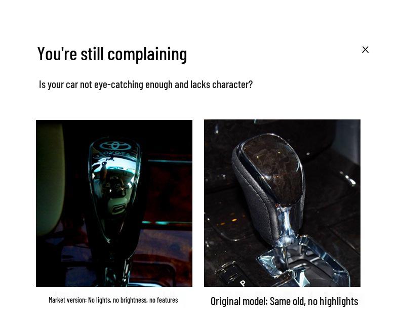 Luminous LED Gear Shift Knob for Vellfire Automatic Transmission Modification