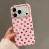 Ins Sweet Cute Bling Pink Strawberry Shockproof Phone Case For For Iphone 13 14 1 16 17 Pro Max Hard IMD TPU Back Cover