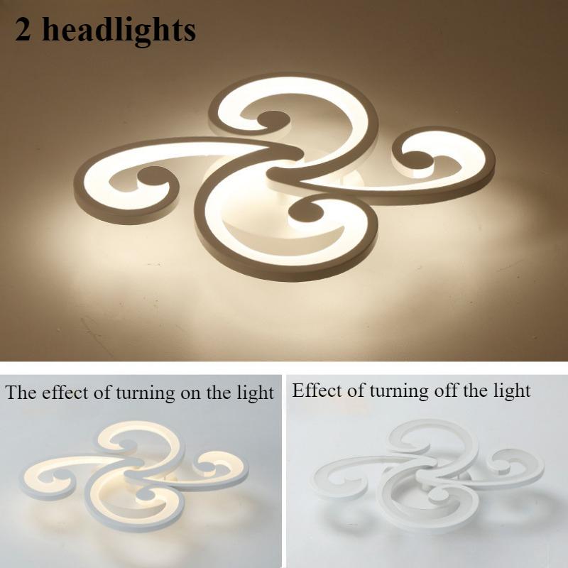 Simple Modern Flower Petal Creation Warm Bedroom Ceiling Lamp