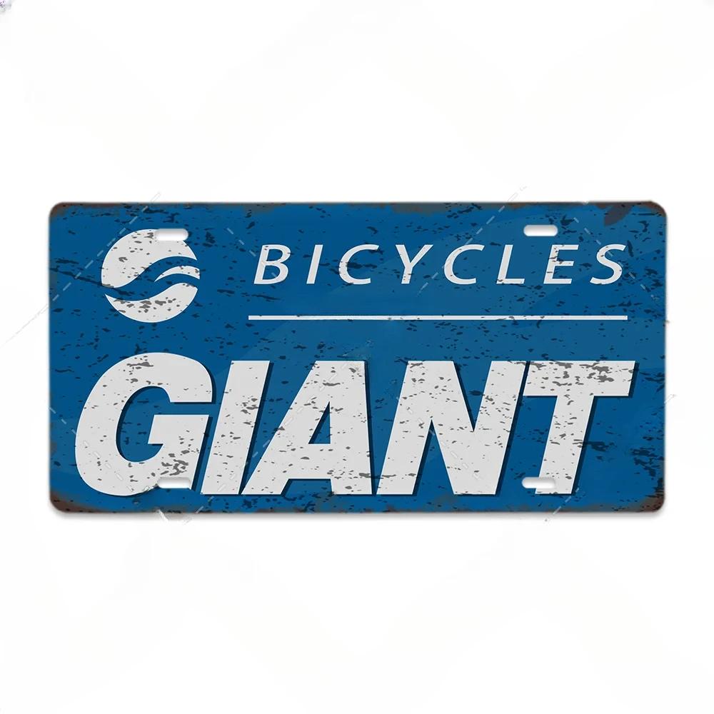 Vintage Metall Fahrradmarken Schild Dekorative Plakette mit Poster - Stil Design - Ideal für Fahrradclub-Geschäft und Wohnzimmerdekoration