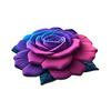 3D Rose Flower Area Rug Non-slip Washable Absorbent Plush Floor Mat Irregular Floral Carpet Indoor Living Room Bedroom Bathroom Kitchen Decoration