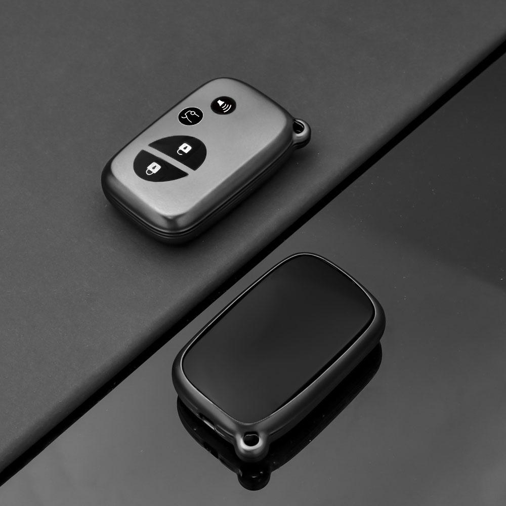 Grey Tpu 3 4 Buttons Remote Car Key Cover Case Silicone Protect Shell For Lexus Gx460 Gx Ct200H Es 300H Is250 Gx400 Rx270 Rx450H