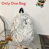 Classic Nylon Student Backpack With Design For School And College Use