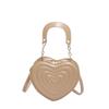 Textured Pu Love Handbag Foreign Style Shoulder Bag Creative Personality Women'S Bag Versatile Messenger Bag