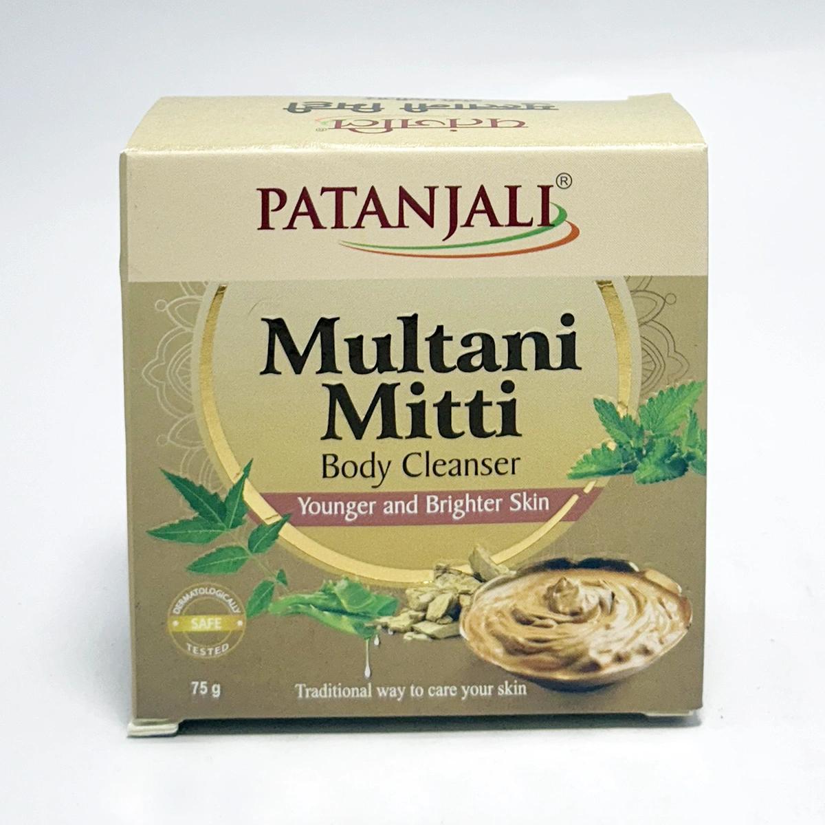 

Patanjali Multani Mitti Body Cleanser, With Removing Dryness And Roughness Of Skin, 75gm