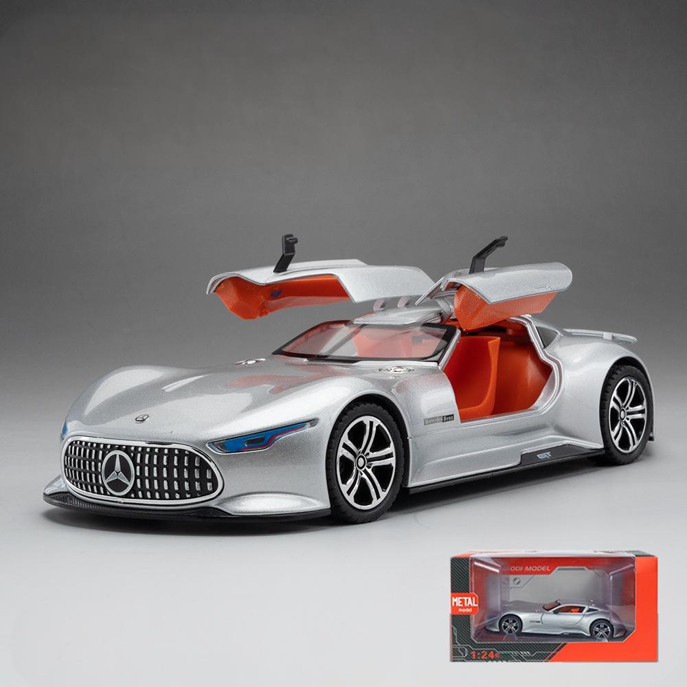1:24 Benz AMG Vision GT Supercar Alloy Diecast Model Car Home Trendy Toy Decorations Ornaments Holiday Gifts With Boyfriend Kids