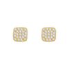 Sugar Cube Stud Earrings Women's Temperament Light Luxury French Geometric Commuter Earrings