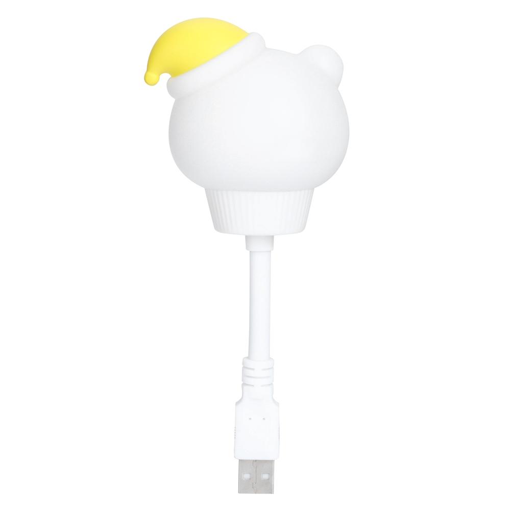Cute Animal Shaped Night Light USB LED Soft Cartoon Baby Nursery Sleeping Lamp Kid Gift
