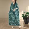 DIMANAF 2026 New Women Plus Size Summer Casual Long Dress Cotton Loose Oversize Maxi Print Floral Beach Sundress