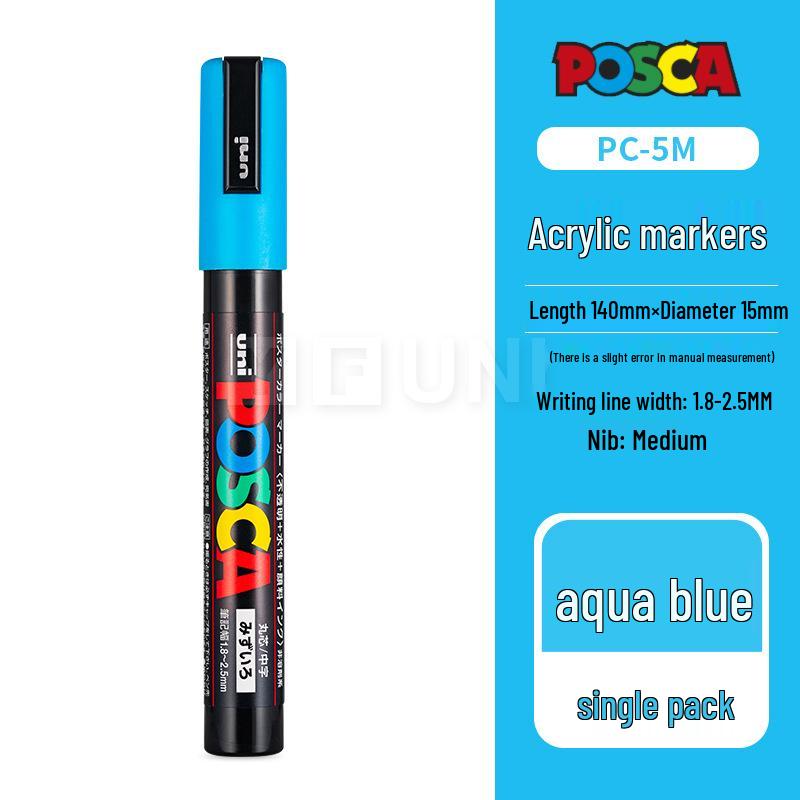 Mitsubishi UNI POSCA PC-5M Weißer Farbe-Marker für Poster - Kontaktieren Sie den Kundenservice für große Mengen