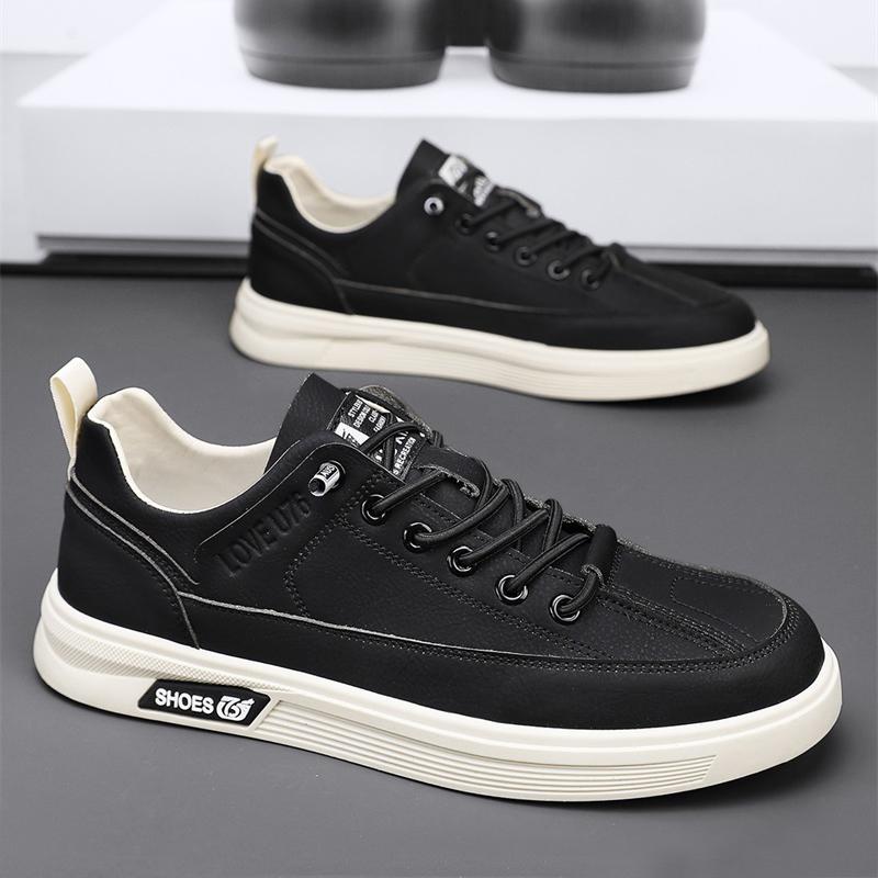 

Men s shoes autumn new little white shoes men s casual board shoes men s flat-bottomed trendy shoes students and teenagers 44
