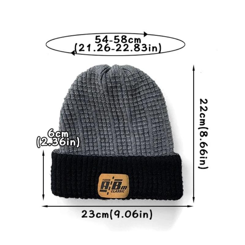 Winter Keep Warm Double Sided Knitted Mao Line Hat Men Women Autumn and Winter Versatile Ear Protection Baotou No Eaves Knitted Cap