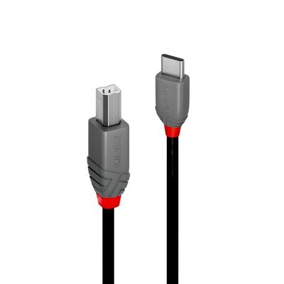 LINDY 1m ANTHRA LINE To Cable USB2.0 Type-C Type-B (Model Number 36941)