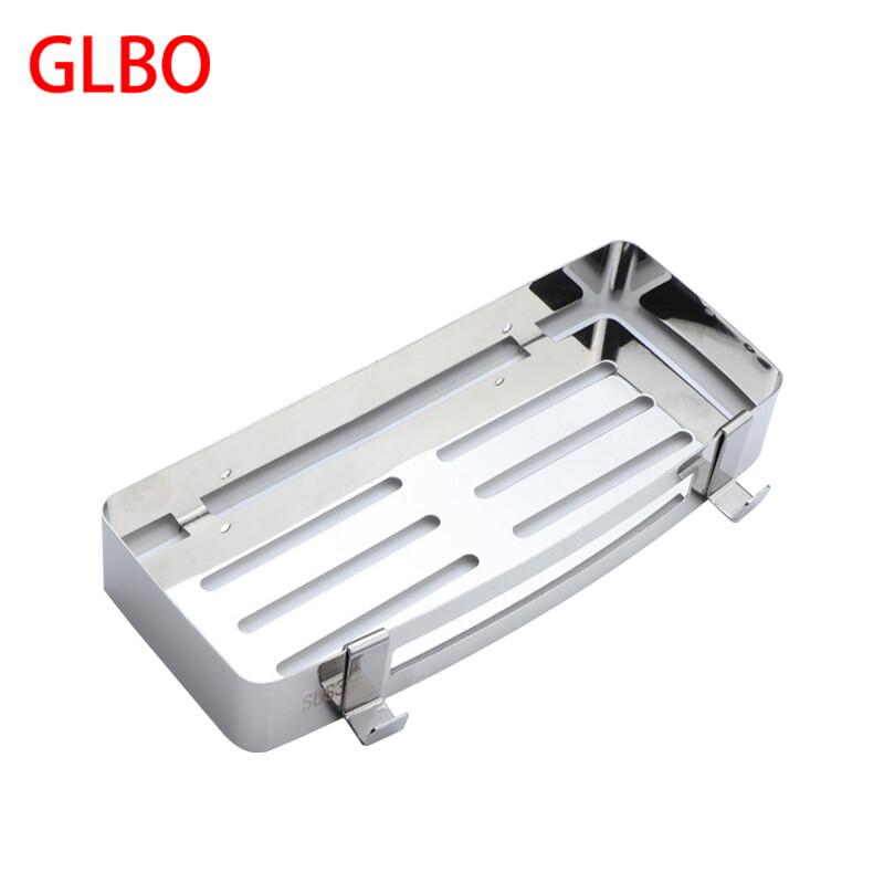 GLBO 304 Stainless Steel Wall-Mounted Bathroom Shelf сверхтолстый/однослойный