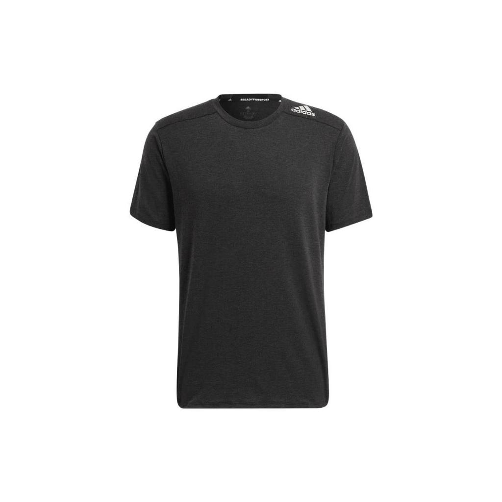 Adidas Sports Fitness Round Neck Short Sleeve T-Shirt Men Tops Black HB9204