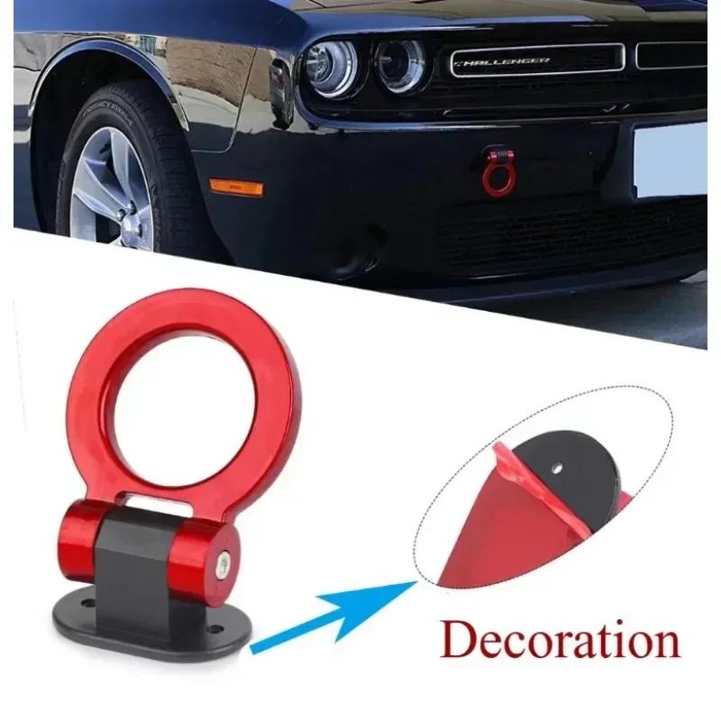 Car Rear Front Trailer Simulation Racing Ring Universal ABS Car Styling Racing Tow Hook Sticker Decoration Vehicle Towing Hook