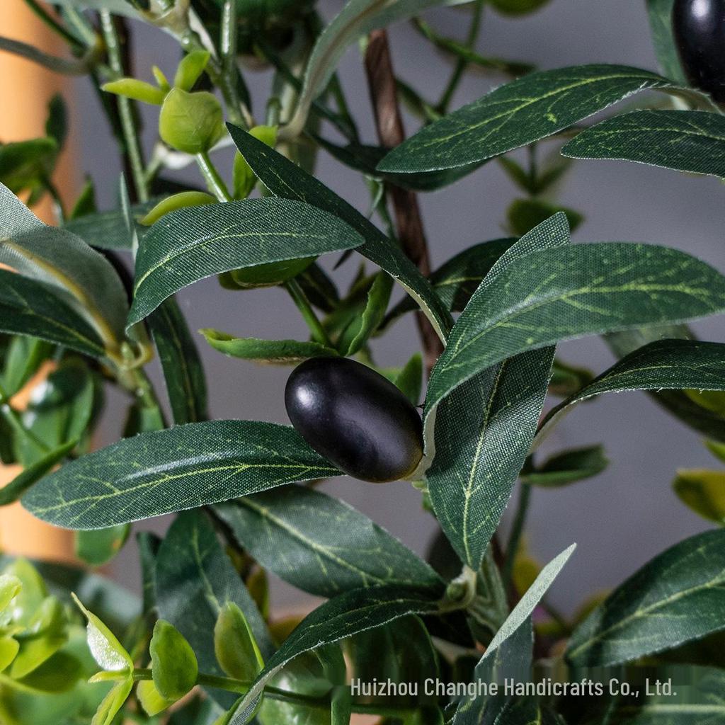 Simulated Green Olive & Eucalyptus Plant with Fruit Rattan Pine Cypress Vine for Wall Decoration.